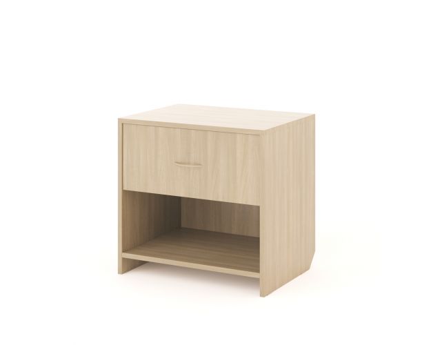 Тумба прикроватная с ящиком (Ясень шимо светлый)