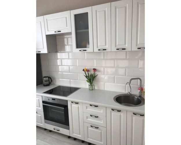 Модульная кухня Капри 2,7 м (Липа белый/Серый)