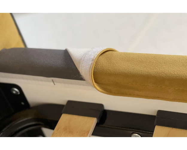 Кровать с основанием 900 Лео медовый / графит (велюр)