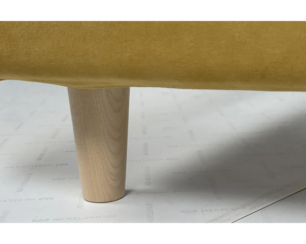 Кровать с основанием 900 Лео медовый / графит (велюр)