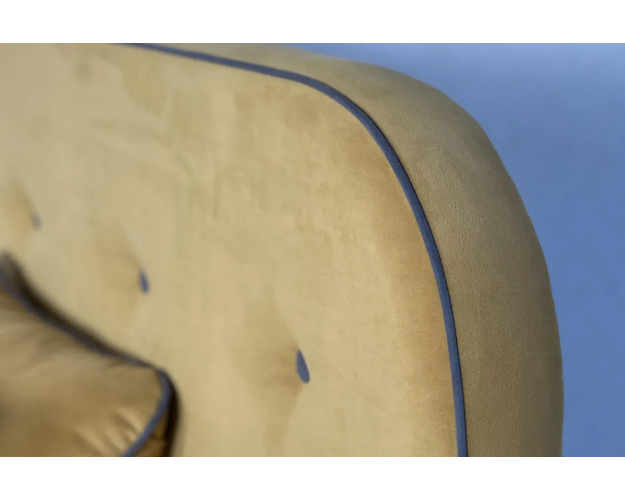 Кровать с основанием 900 Лео медовый / графит (велюр)