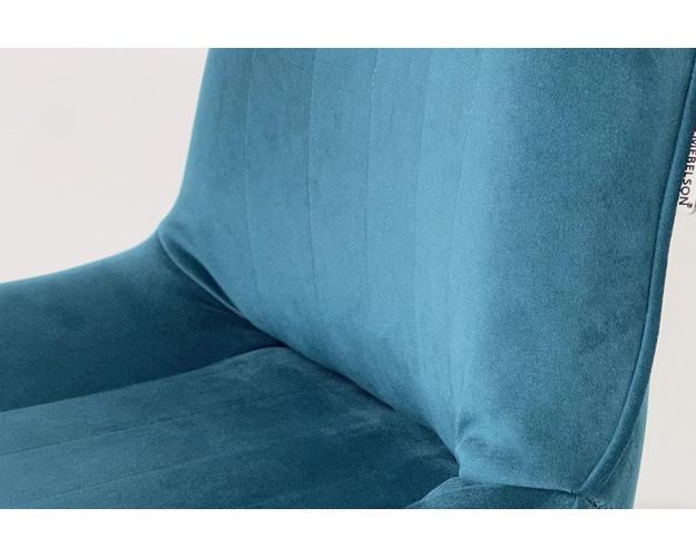 Стул Лари зеленый (велюр) / белый