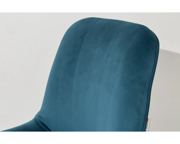 Стул Лари зеленый (велюр) / белый