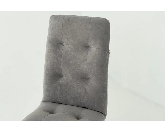 Стул Турин 2 пепельный (велюр) / белый