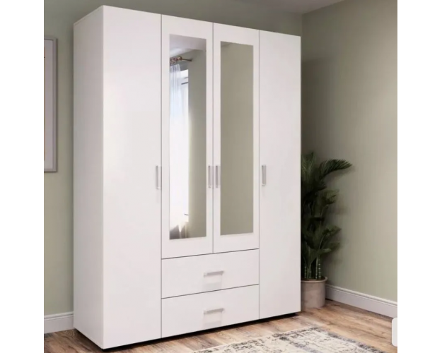 Шкаф четырехстворчатый Эва ШК-020 белый