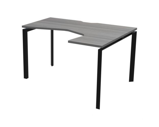 Стол эргономичный правый на металлокаркасе НТМП.П-060.ПР Лиственница/Антрацит