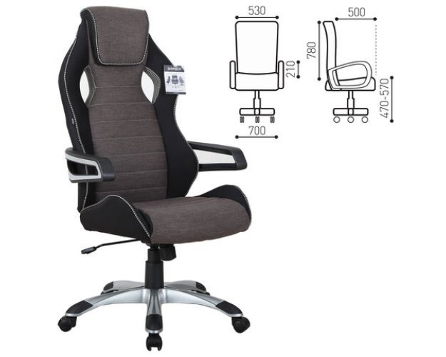 Кресло компьютерное BRABIX Techno GM-002