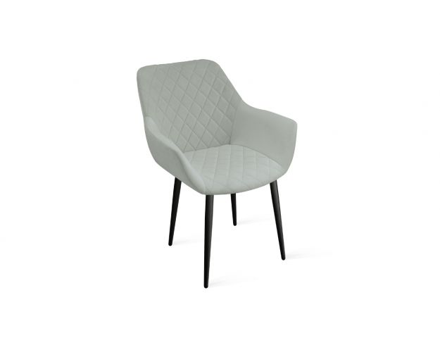 Стул «Дастин» К1С Черный/Велюр Confetti Silver