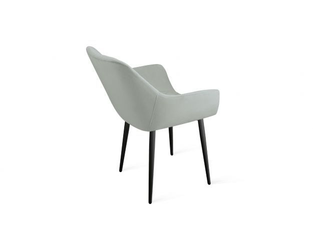 Стул «Дастин» К1С Черный/Велюр Confetti Silver