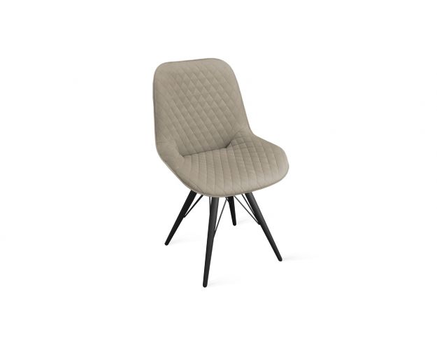 Стул «Оливер» К3 Черный/Велюр Confetti Smoke