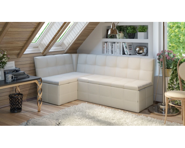 Скамья угловая Домино со спальным местом исп. 2 крем