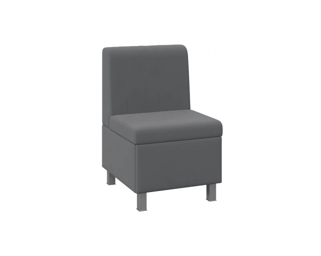 Диван прямой малый Каир исп.2 велюр Camaro 18 серый